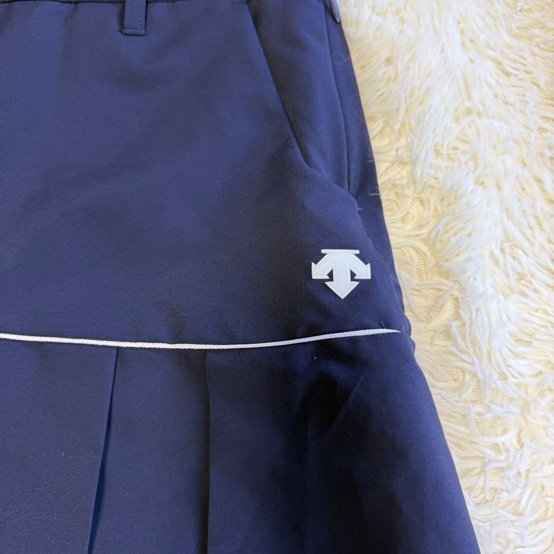 【デサントゴルフ】美品 セットアップ ノースリーブ スカート S レディース
