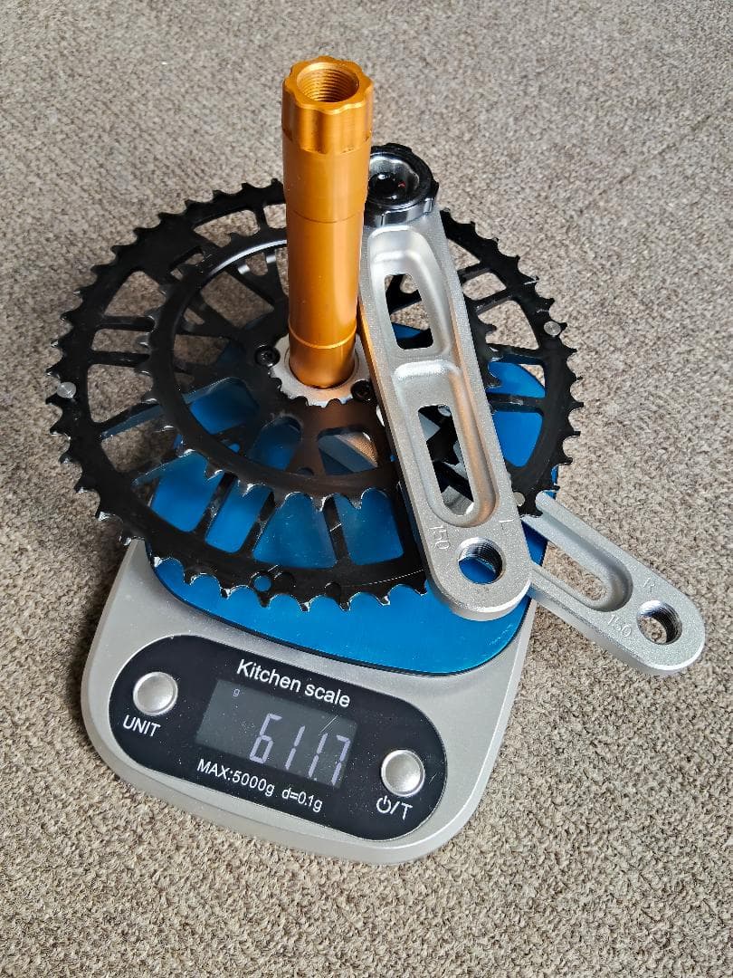 CRUZBIKE クランクセット ショートクランク 150mm シルバー