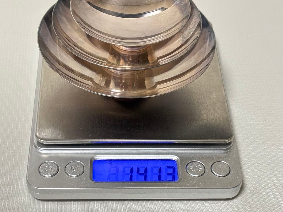 純銀製 銀杯 銀盃 三重盃 141g 酒器