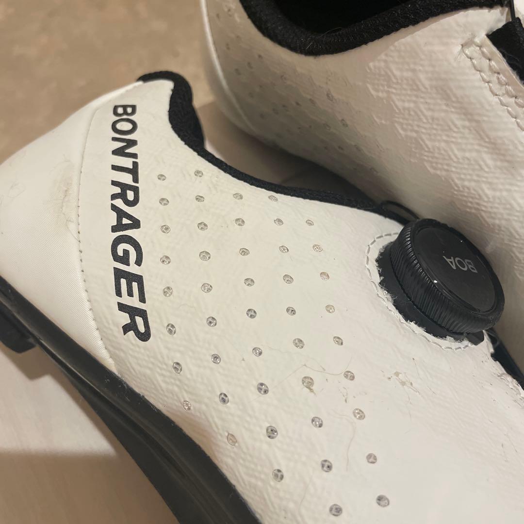 Bontrager ホワイト ビンディングシューズ　23.5cm