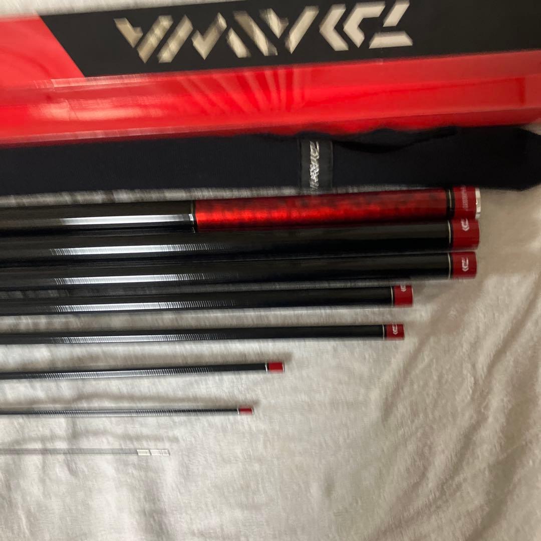 美品　鮎竿　銀影MT 早瀬抜90