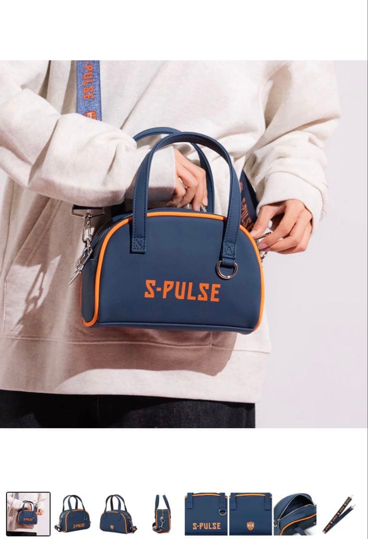 S-PULSE ミニボストンバッグ　ネイビー　エスパルス