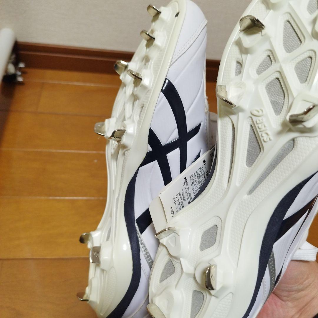 新品未使用 27cm asics PRESPEED LT2 白×紺 スパイク