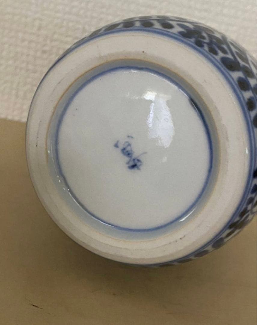 有田焼　伊万里 花瓶 唐草文 花器 壺　骨董品