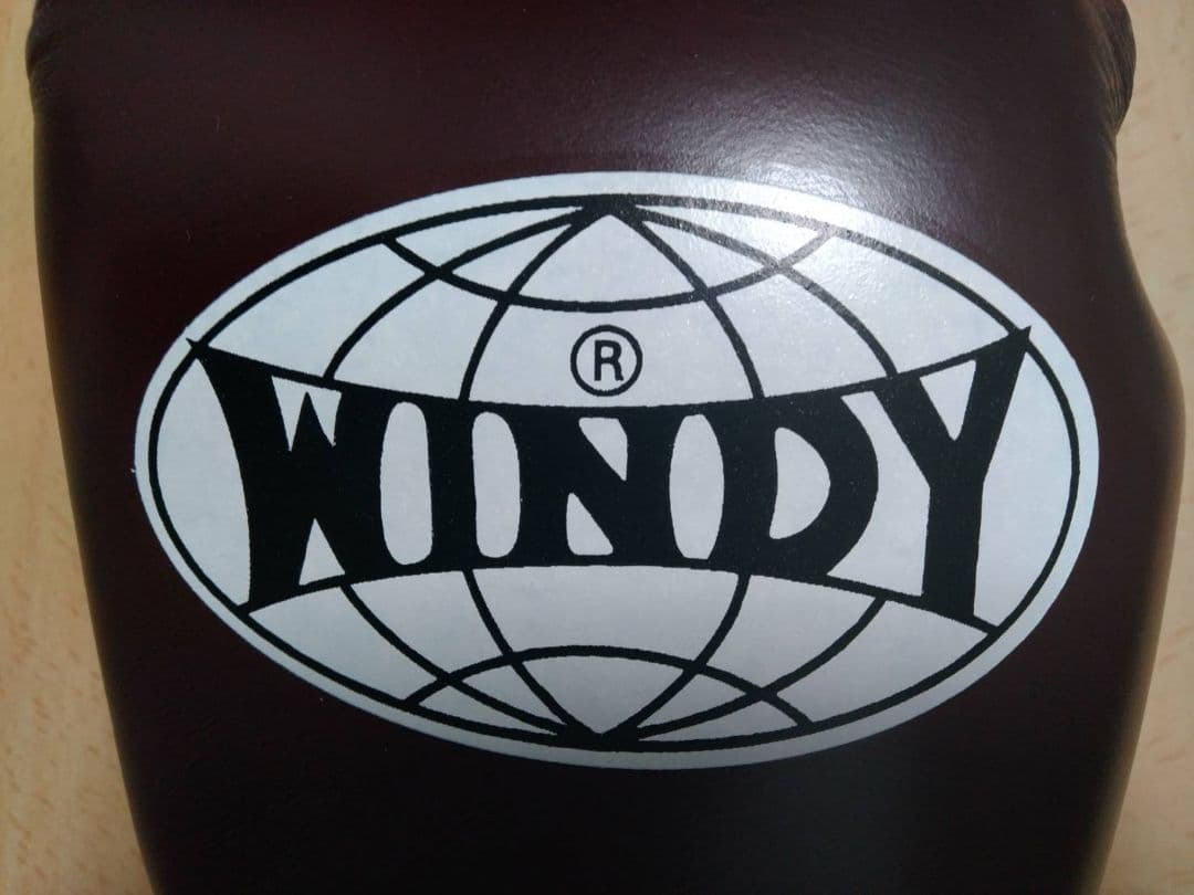 本革製WINDYボクシンググローブ 10oz マロン栗色 キックボクシング NP