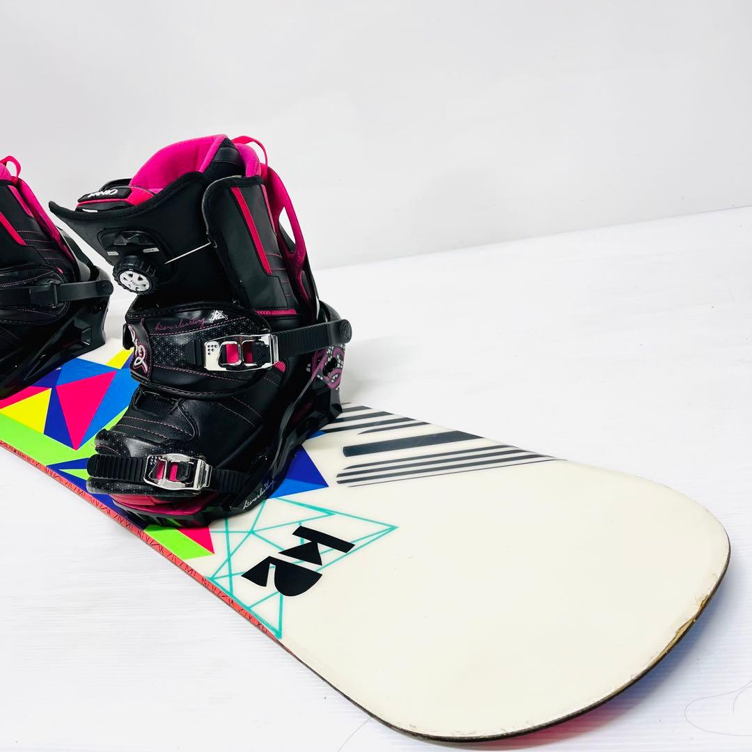 レディース　K2 スノボ3点セット　スノーボード　女性用　ウーメンズ　ボアブーツ
