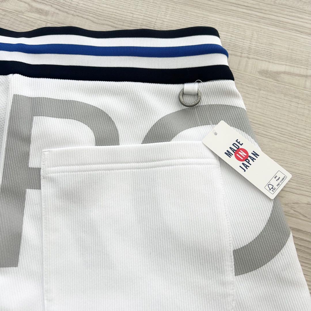 新品　パーリーゲイツ　ショートパンツ　ハーフパンツ　ホワイト　ストレッチ　4