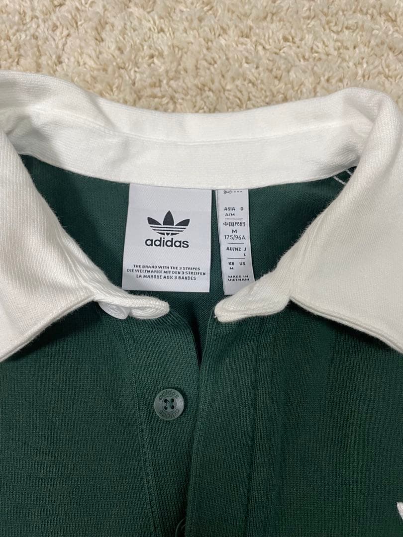 アディダスオリジナルスadidas orignals ラグビーポロシャツ長袖