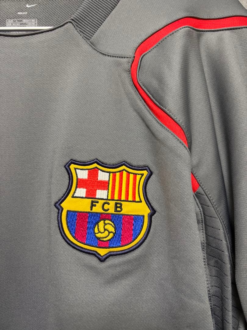 【タグ付き】FCバルセロナ Nike 長袖ウェア グレー L