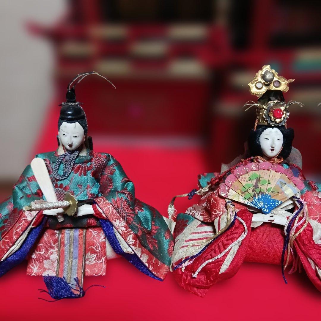 ビビアン　雛御殿　親王付き　大正のひな