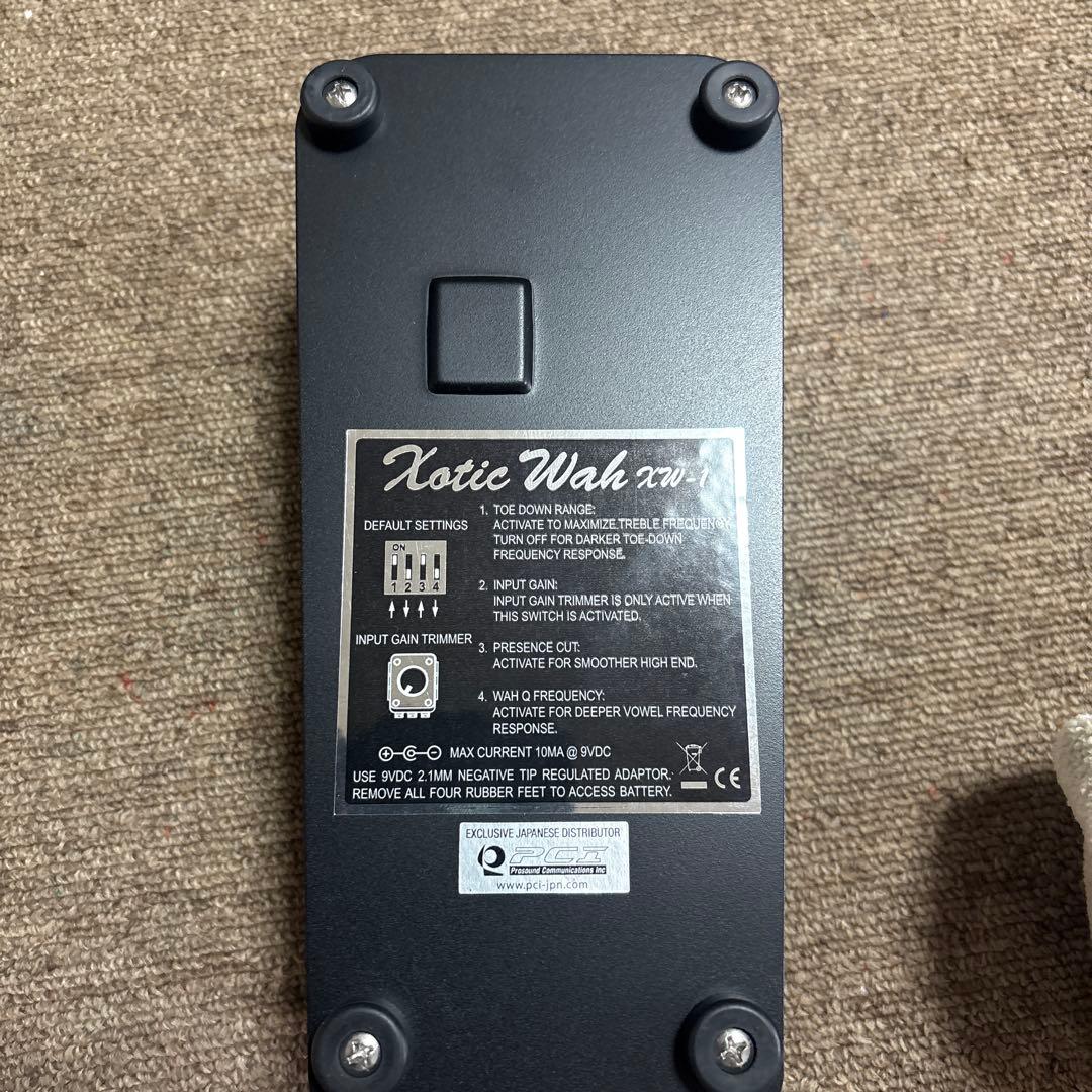 Xotic Effects XW-1ワウペダル+ EWS バックパネル
