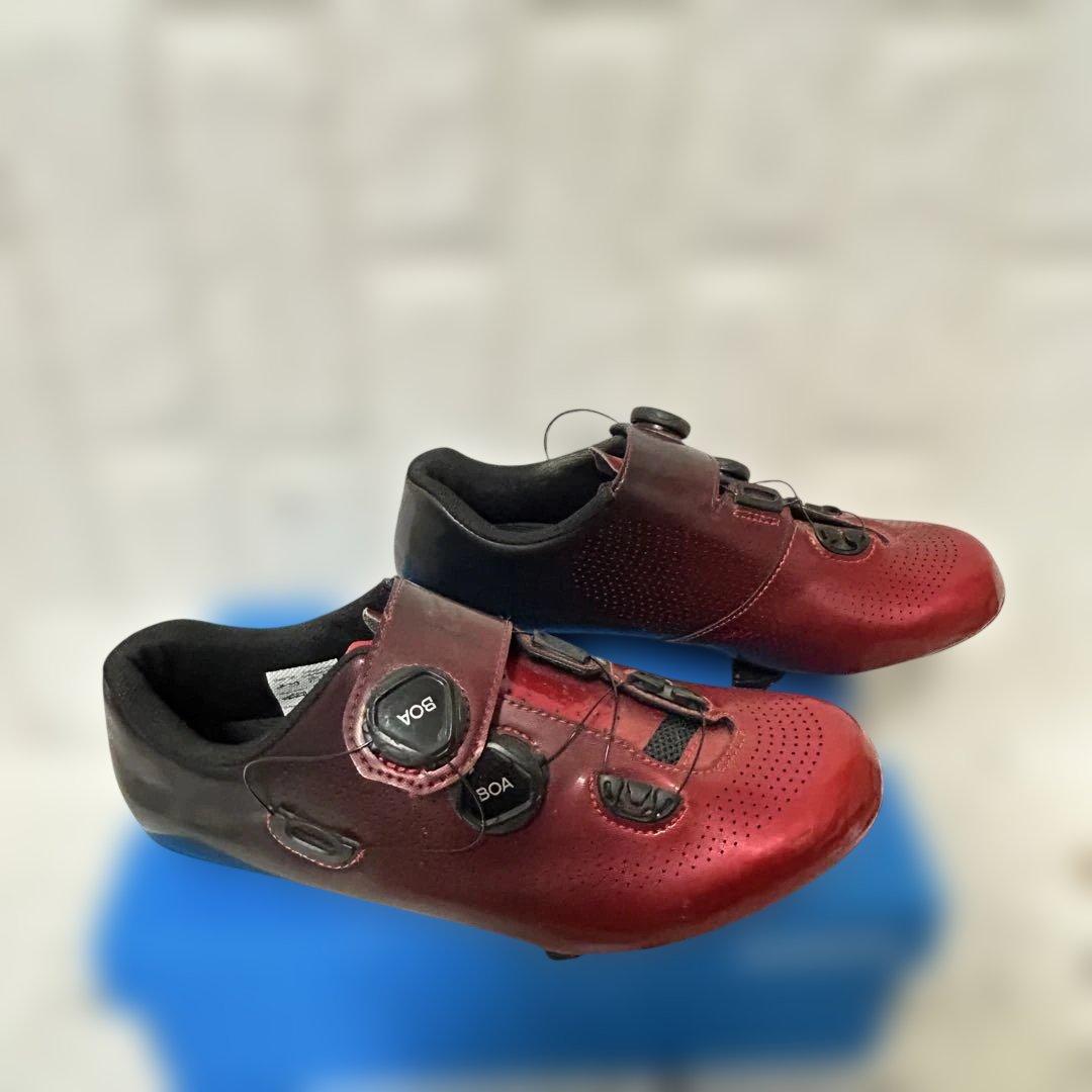 シマノ RC7（SH-RC701）レッド SPD-SL ロードシューズ　26.5