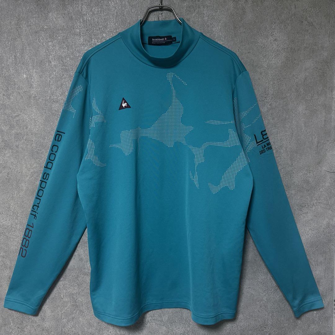 le coq sportif golf ルコック モックネック ターコイズ L