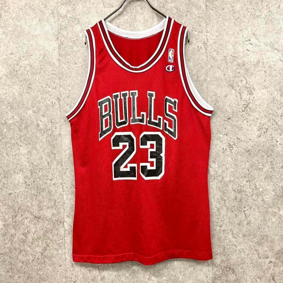 レア90s《チャンピオン》NBAシカゴブルズ 刺繍タンクトップ/メンズ2XL