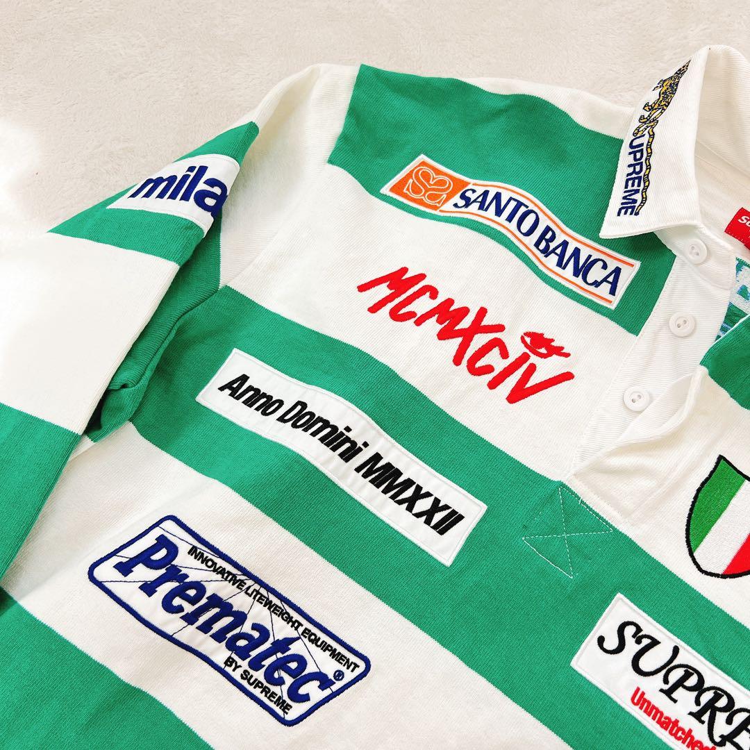 Supreme 2022年春夏 Stripe Rugby ラガーシャツ 長袖　L