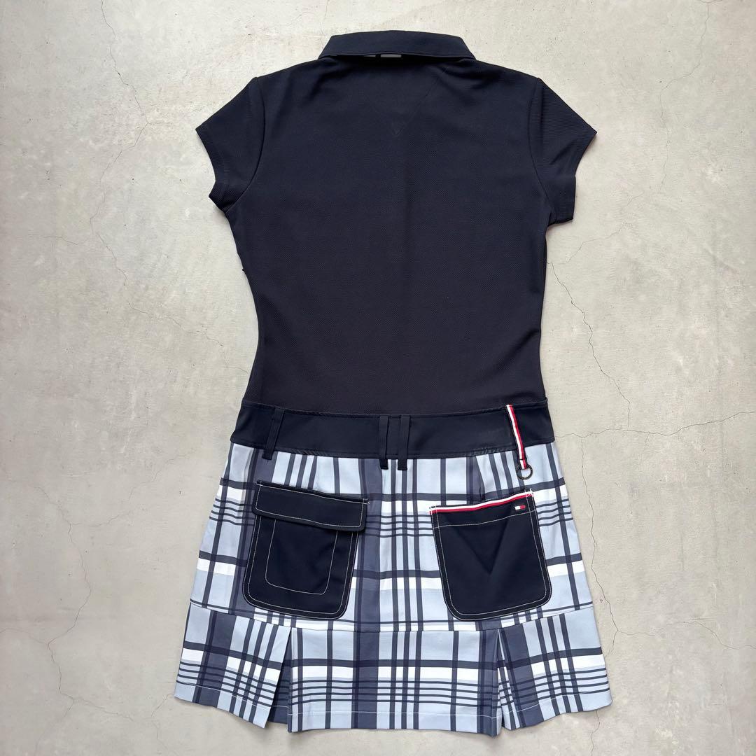   GOLF ポロワンピース チェックプリーツスカート