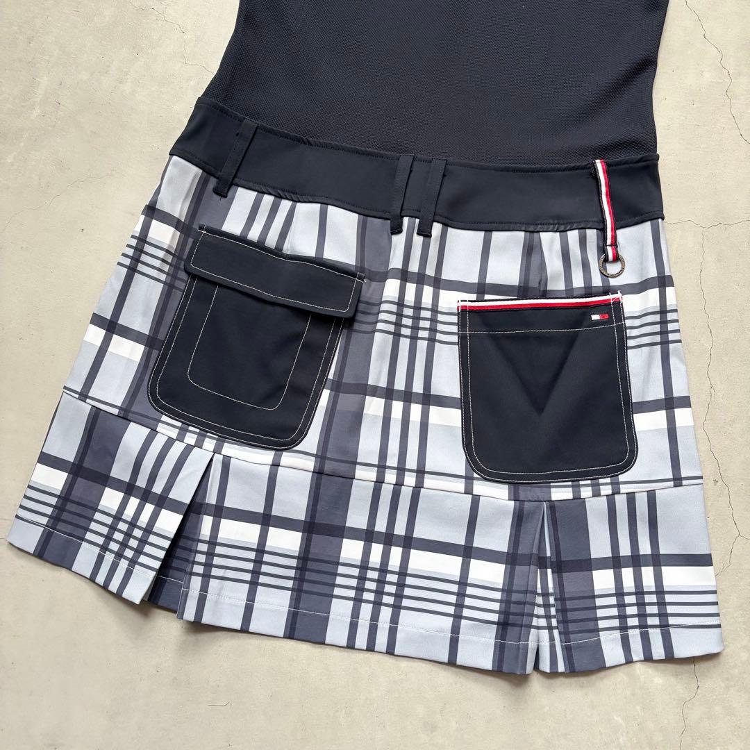   GOLF ポロワンピース チェックプリーツスカート