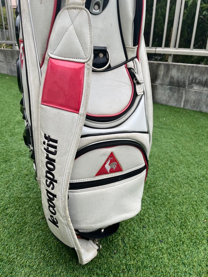 ルコック　スポーティ ゴルフバッグ 白