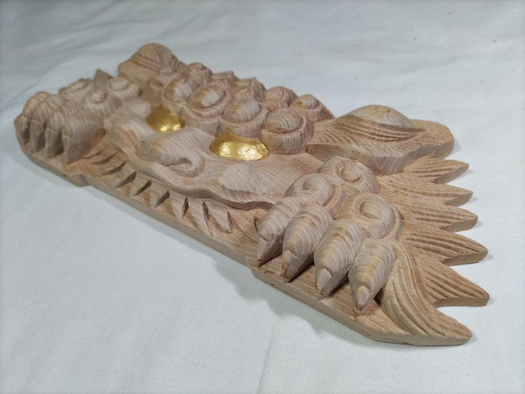 ◆◆【獅子噛み】社寺仏閣、山車、神輿　だんぢり彫刻部材　幅30ｃｍ