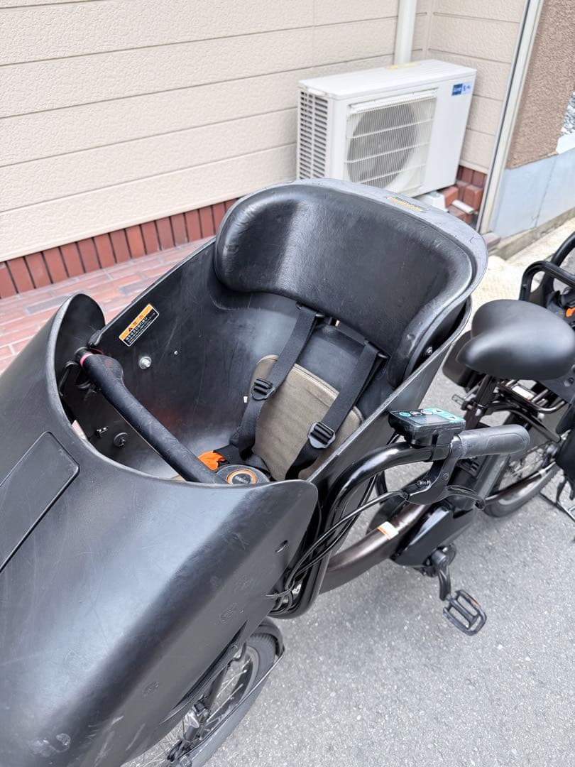 子供乗せ　ヤマハ　電動アシスト自転車 チャイルドシート付き ダークブラウン