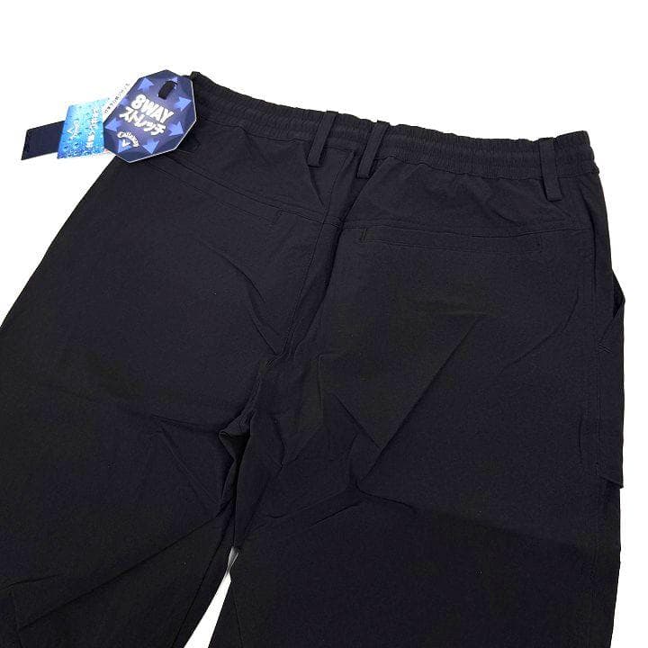 新品 キャロウェイ 8WAYストレッチ シワナイロン 撥水 パンツ 黒 L