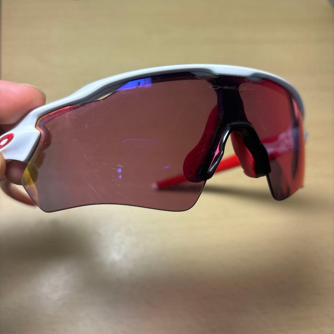 OAKLEY サングラス ホワイト/レッド