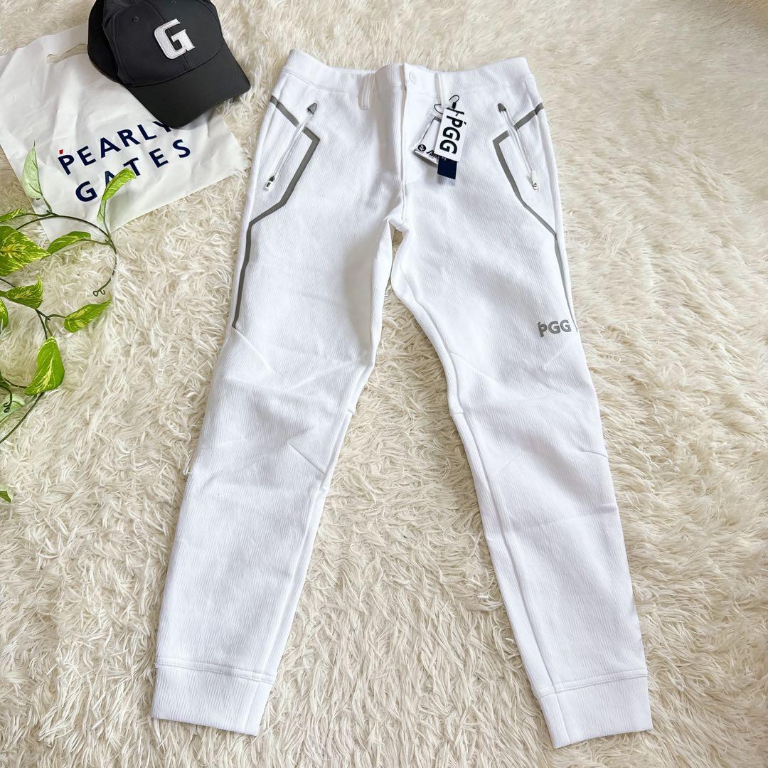 新品タグ付き✨【パーリーゲイツ】セットアップ ジャケット パンツ ホワイト 4