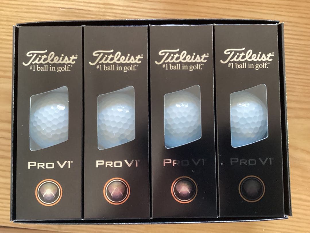タイトリストPro V1 ゴルフボールホワイト　マーカー付き