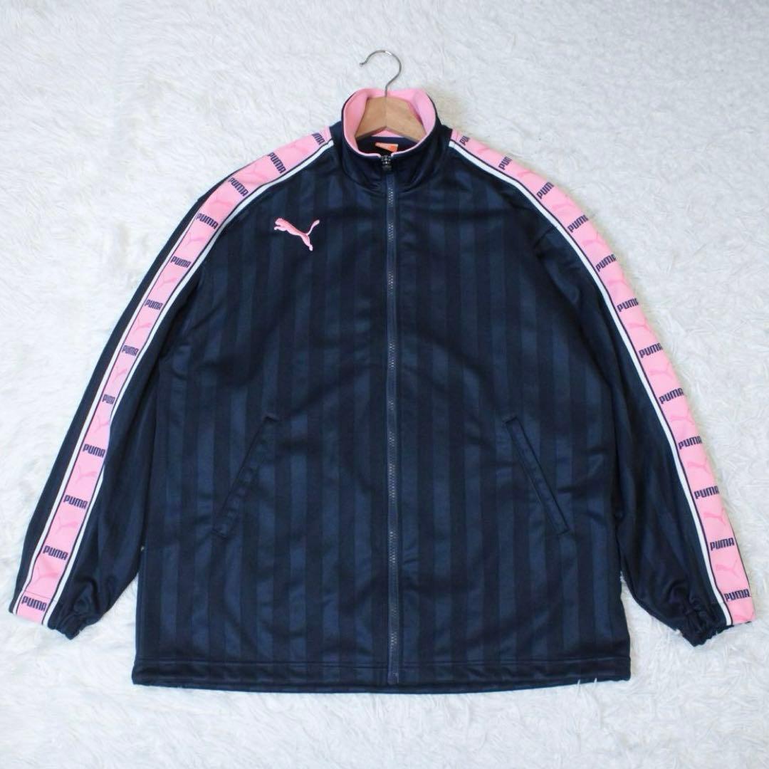 00s PUMA プーマ 上下 セットアップジャージ ピンク 紺 SS Y2K