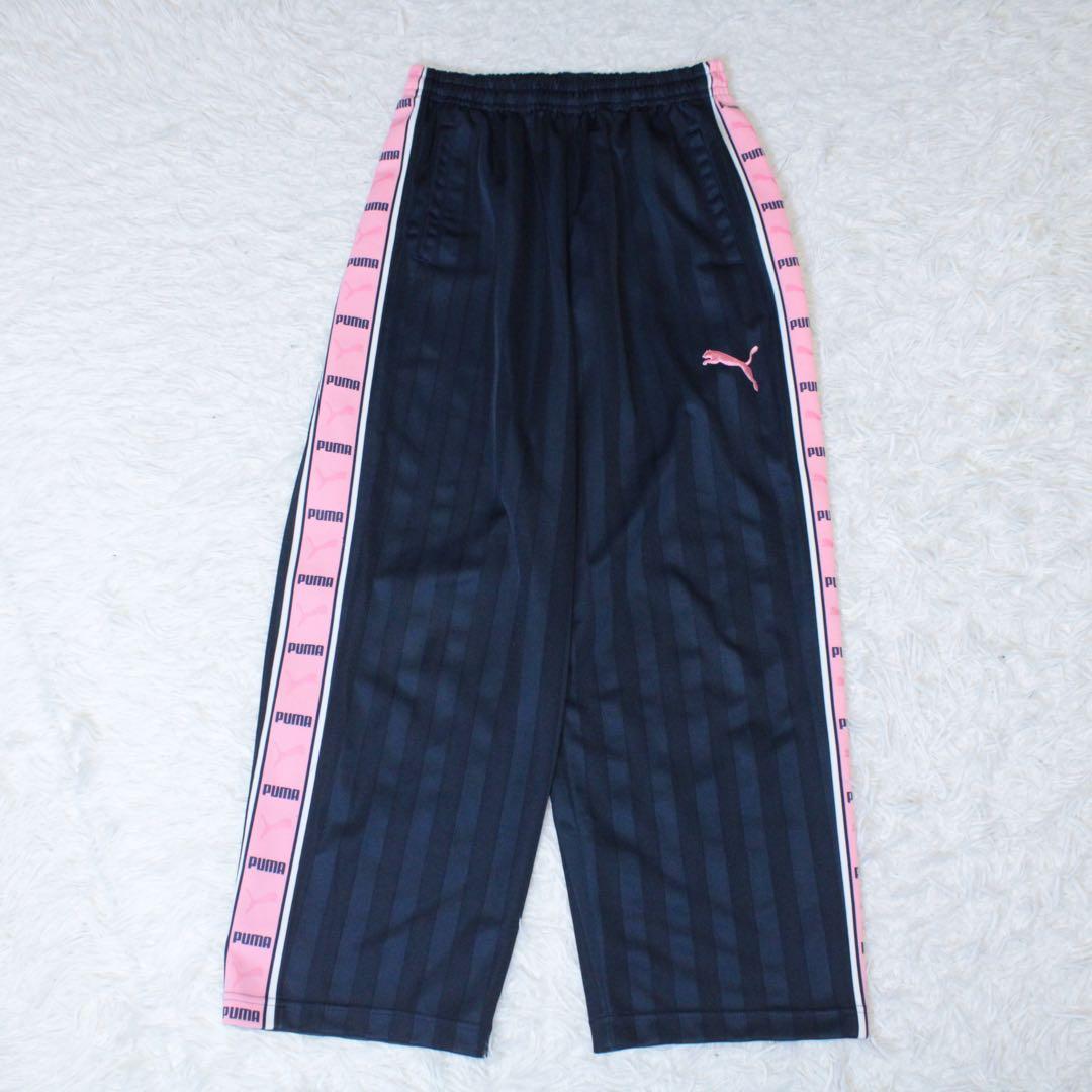 00s PUMA プーマ 上下 セットアップジャージ ピンク 紺 SS Y2K
