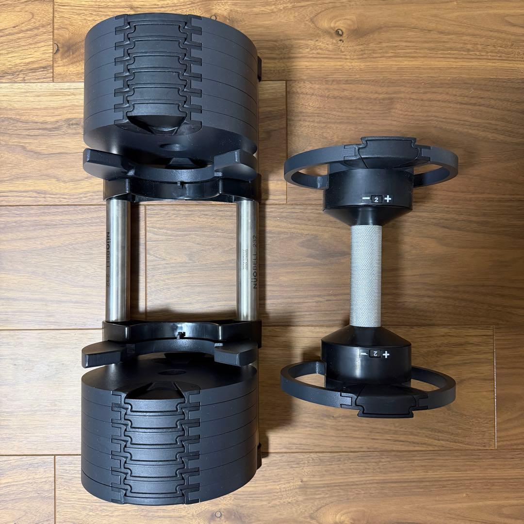 フレックスベル 可変式ダンベル 2kg刻み 32kg 2個セット②