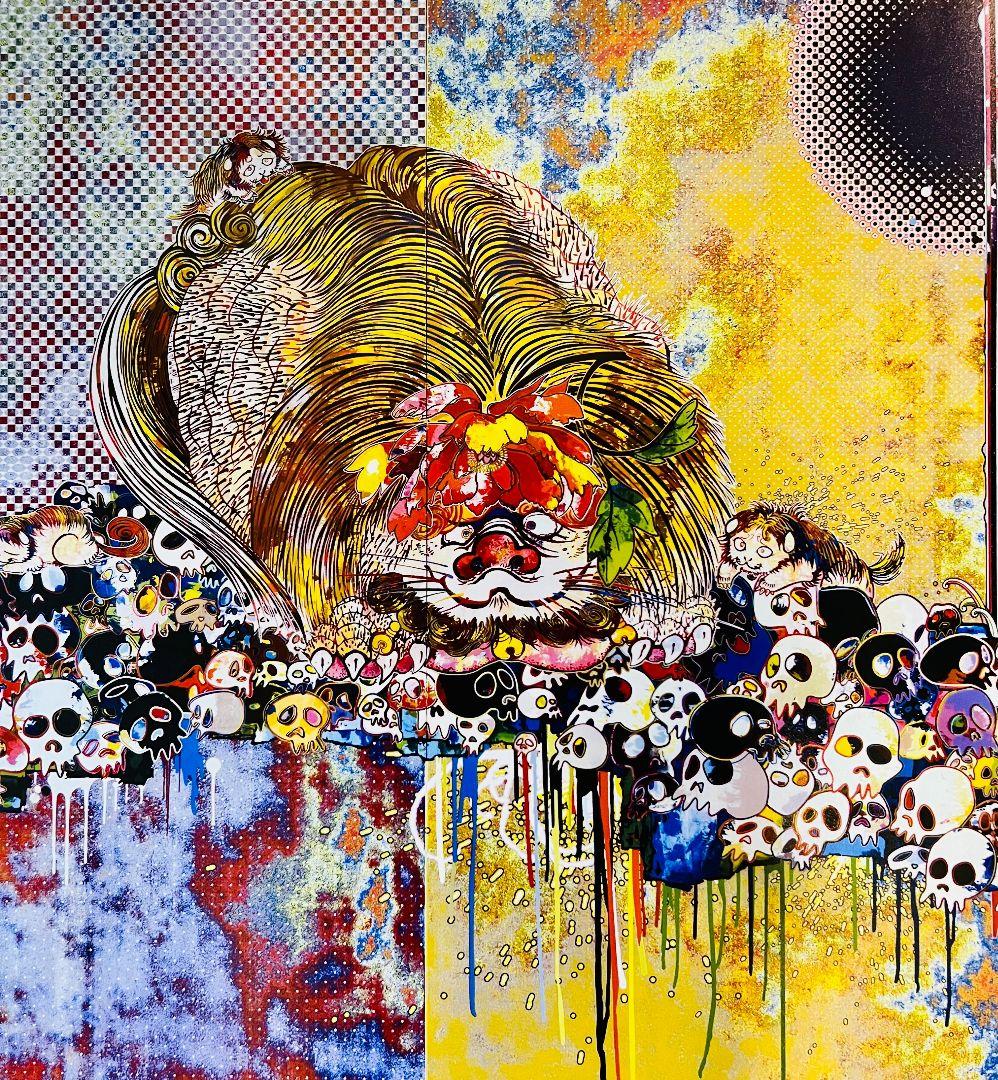 村上隆作品　『唐獅子と牡丹と髑髏と泉と』　　　　　　草間彌生　奈良美智