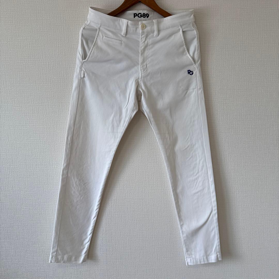 パーリーゲイツ　パンツ　白　ホワイト　4 M 秋冬　ストレッチ　美品