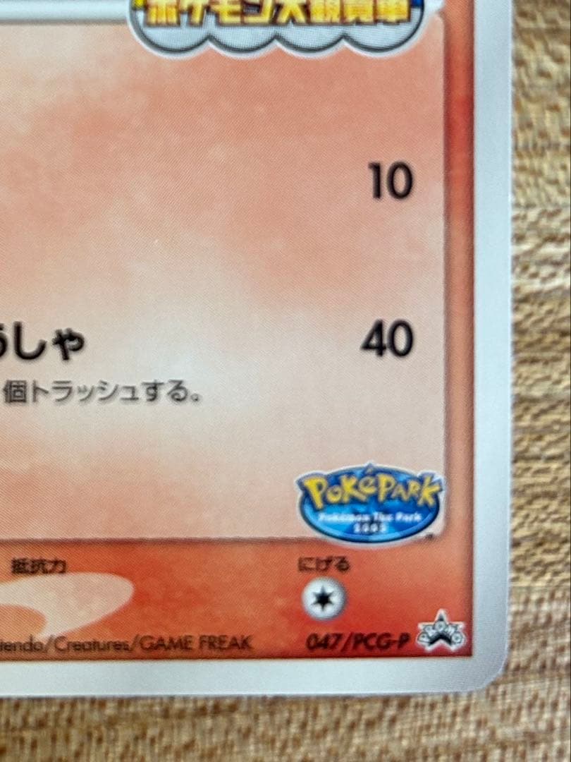 ポケモンカード　ポケパークのアチャモ　プロモ　047/PCG-P 引退品