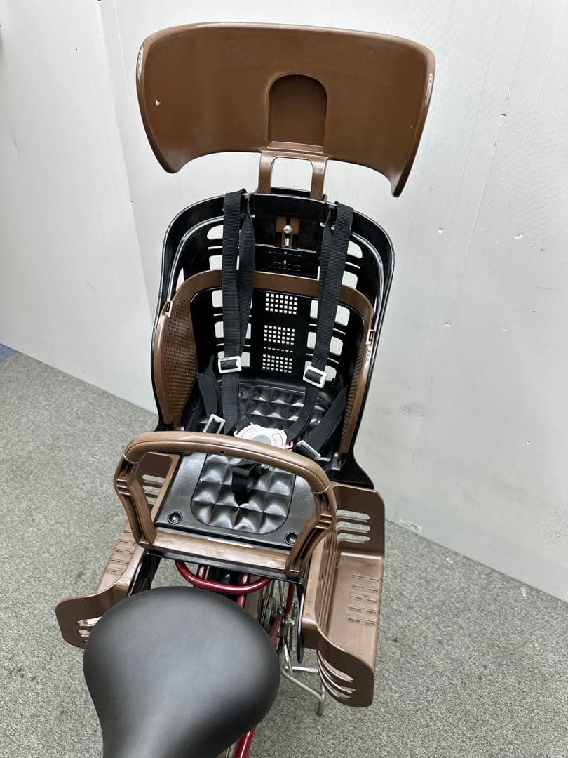 ブリヂストンアンジェリーノ チャイルドシート付き電動自転車　大型フロントカゴ