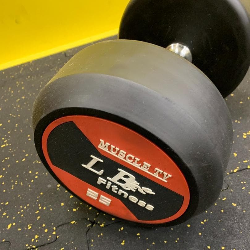 ラバーダンベル25kg×2個SET