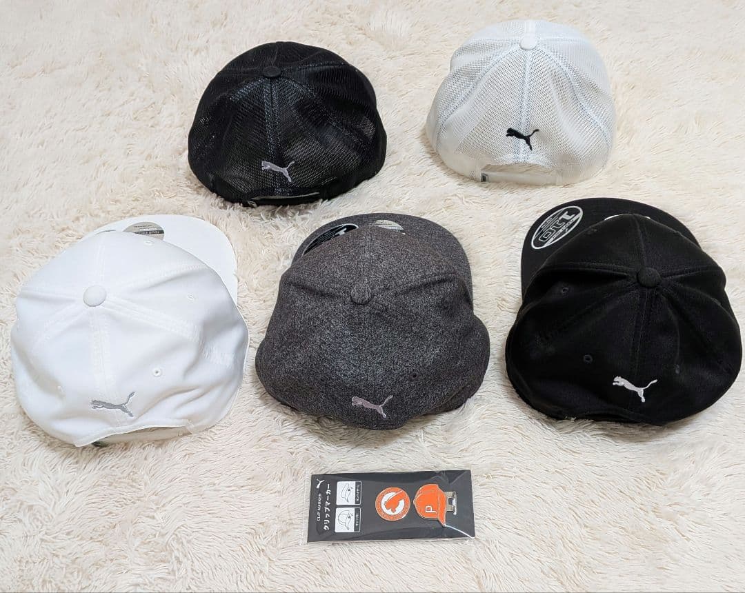 プーマ PUMA Pロゴ刺繍キャップ 5個セット 未使用クリップマーカー付き