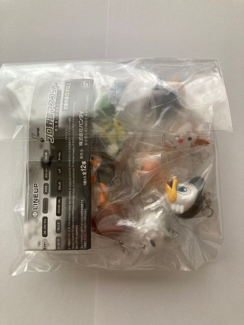 プロ野球マスコット　めじるしアクセサリー　全１２種セット