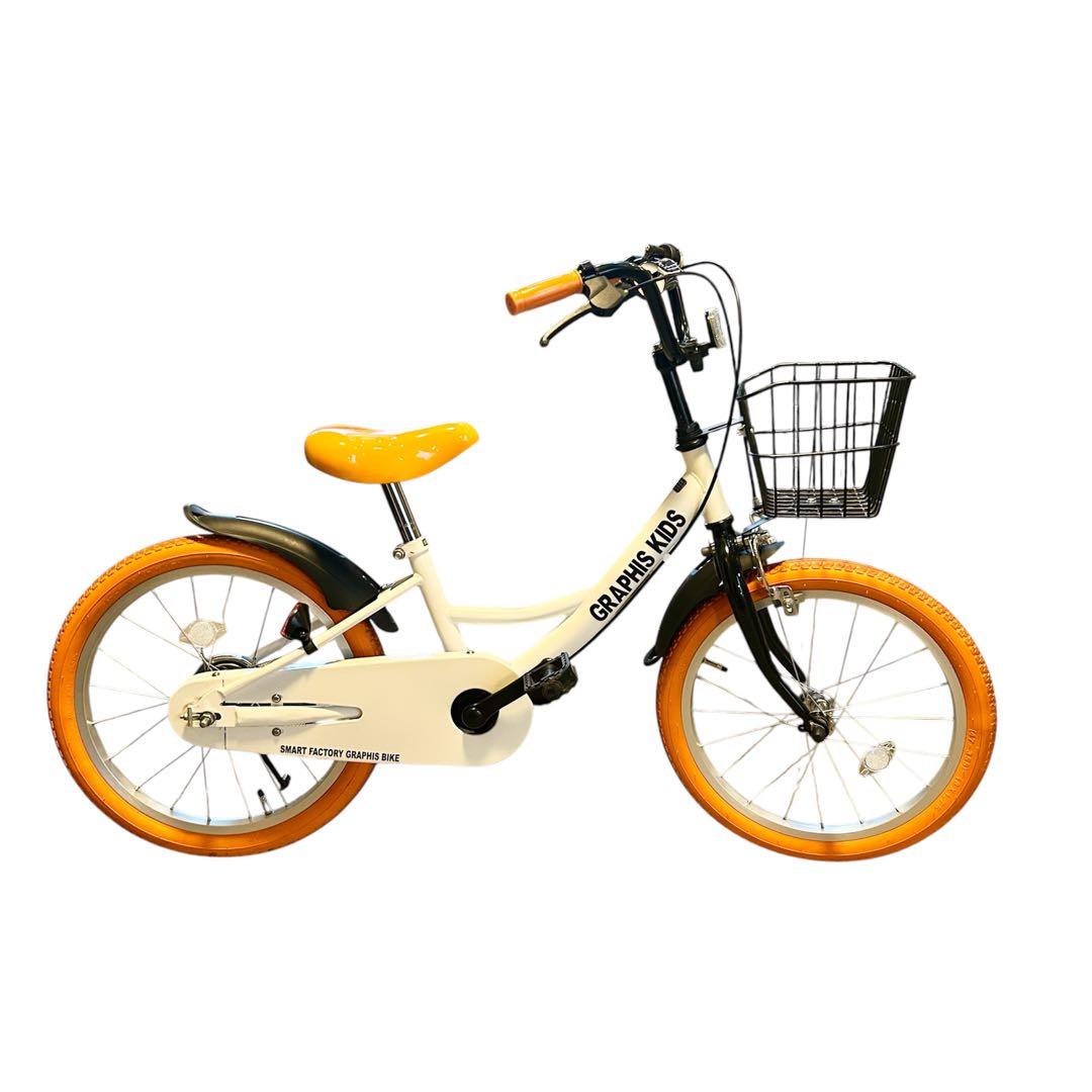 美品　GRAPHIS子供用 自転車 18インチ 補助輪付き　引取限定　東京