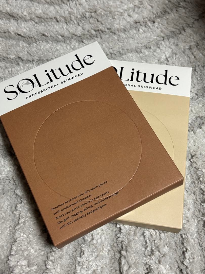 SOLitude 新感覚インナーウェア　UVケア ゴルフ サイズM モカベージュ