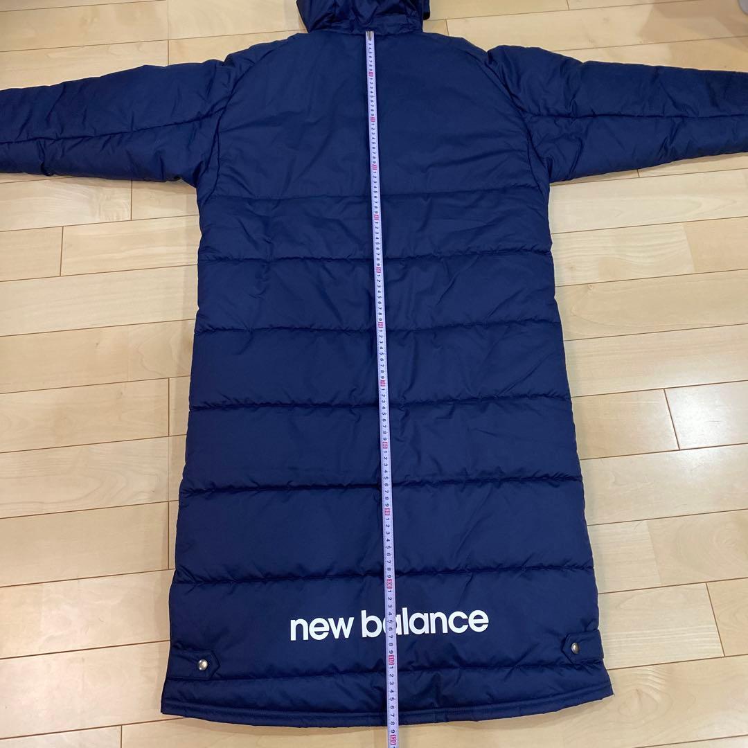 ニューバランス　パデットロングコートL ベンチコート ネイビー　JMJF1424