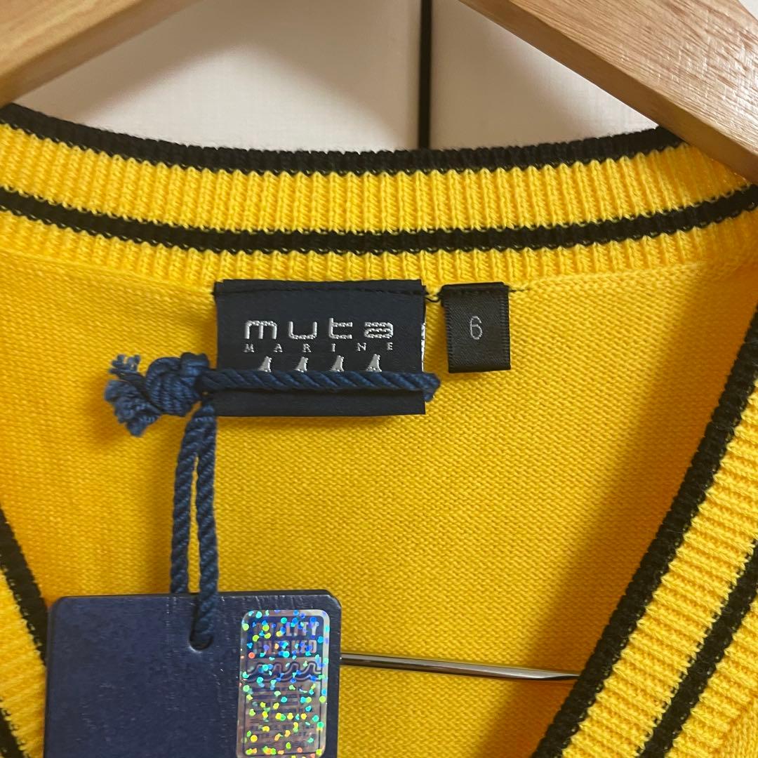 新品　muta ムータ　ニットベスト　イエロー　黄色