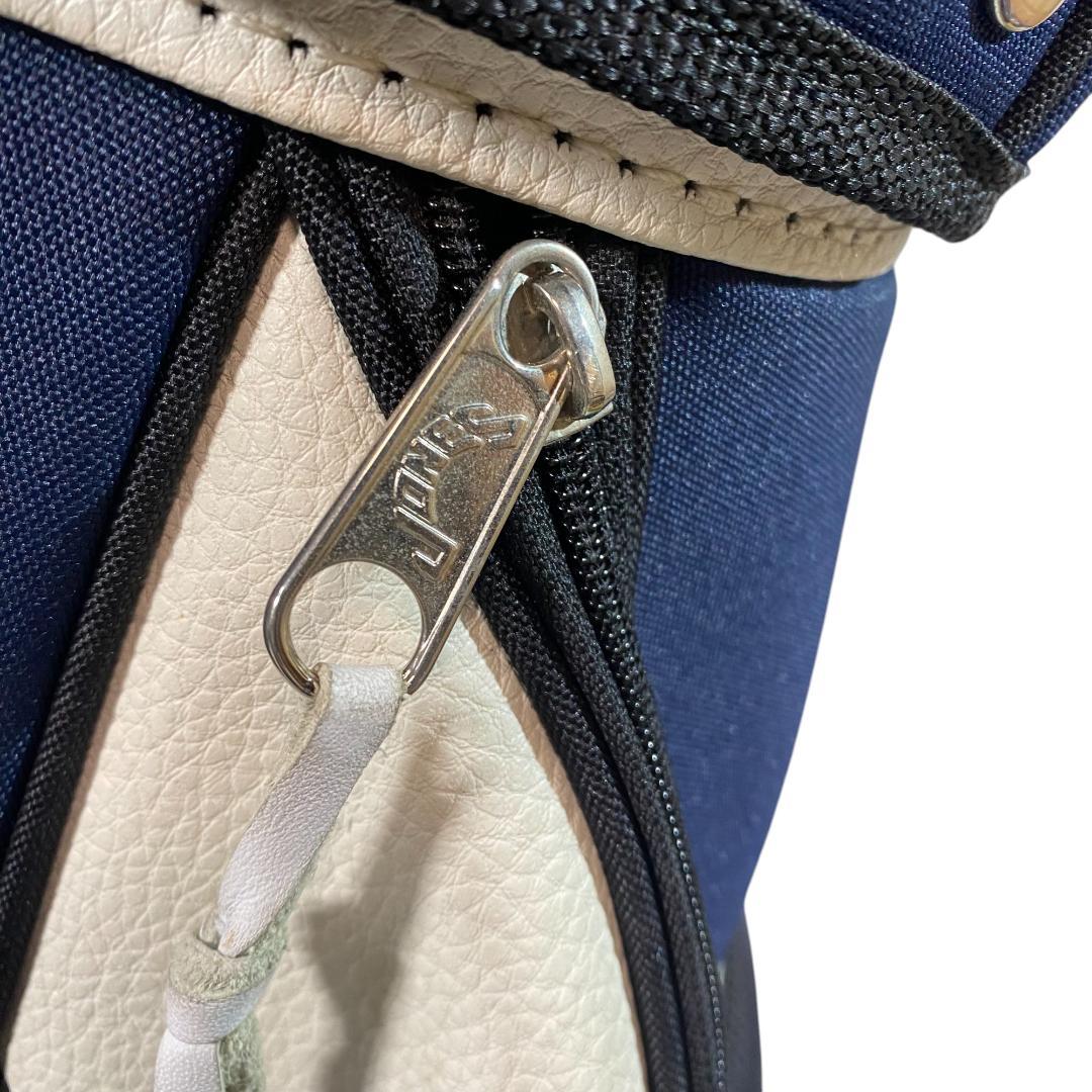 JONES Sports ジョーンズ キャディバッグ ネイビー ホワイト ゴルフ