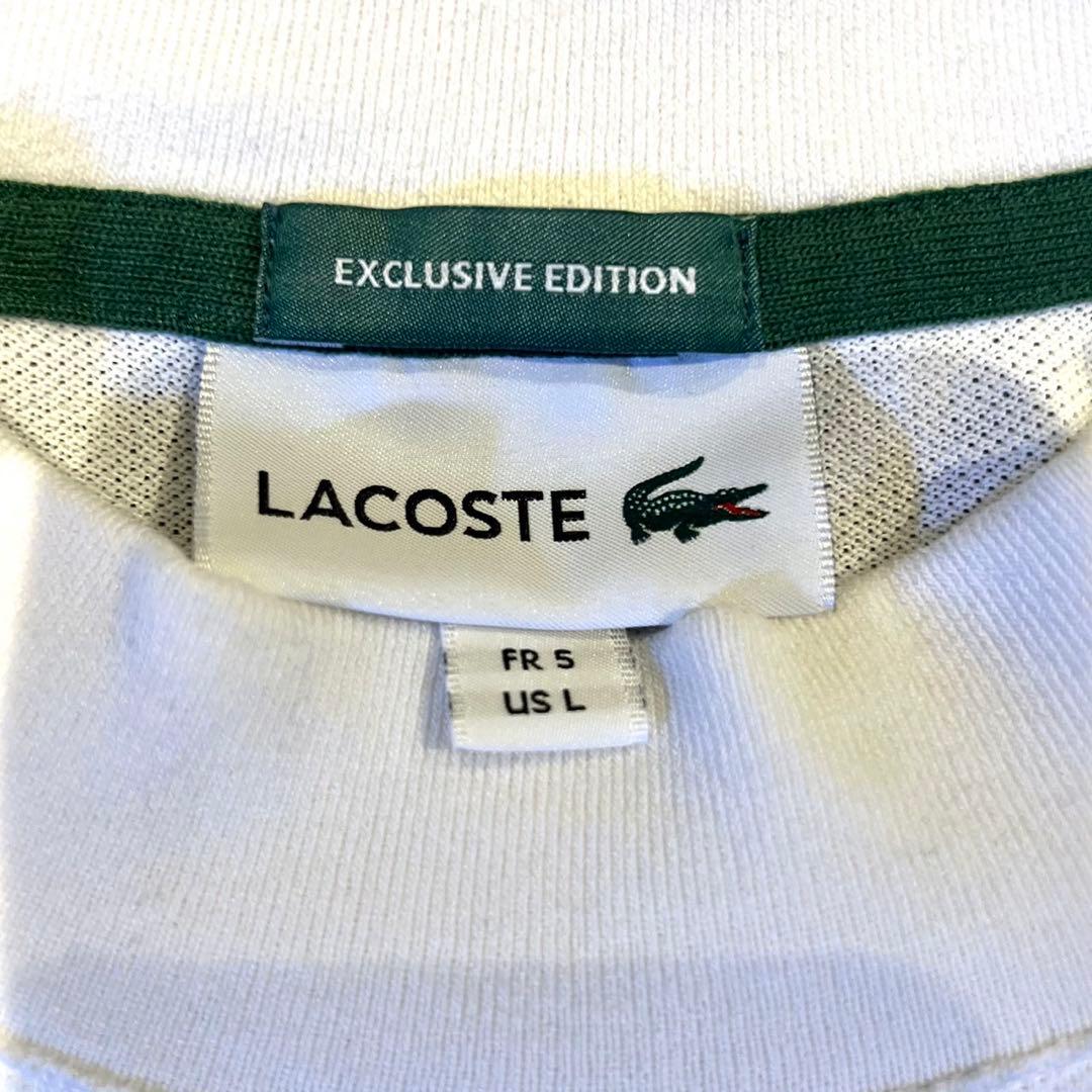 Lacoste BEAMS GOLF ストライプモックネックシャツ - 限定版
