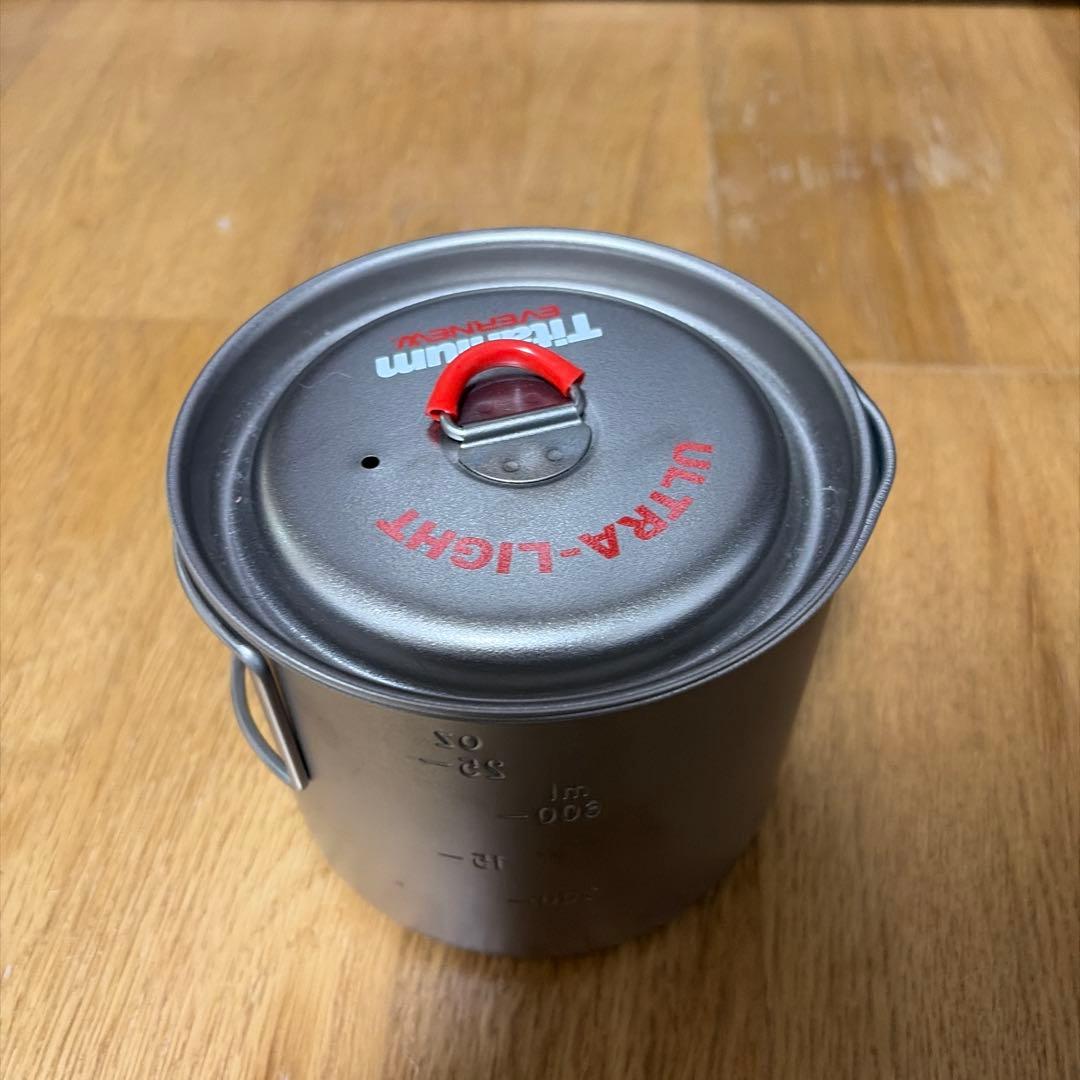 Evernew アルスト、Ti Mug pot500、Ti Mug pot900