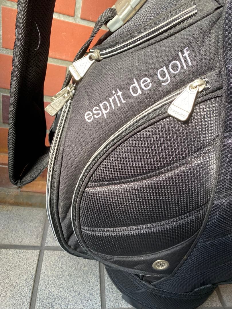 美品★le coq sportif キャディバッグ ブラック