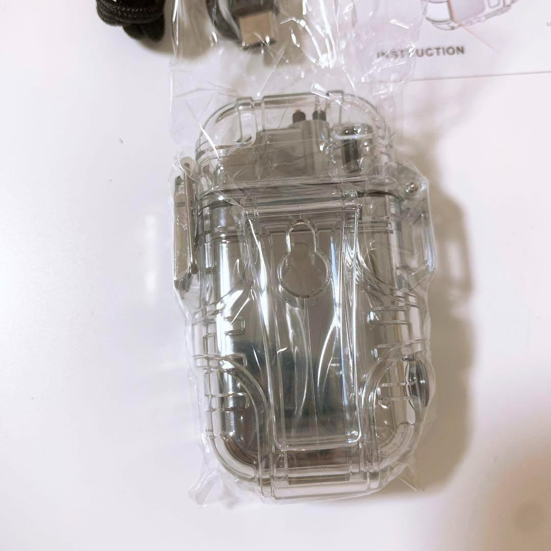 電気ライター 防水 USB C 充電式ライター 防風 デュアルアーク