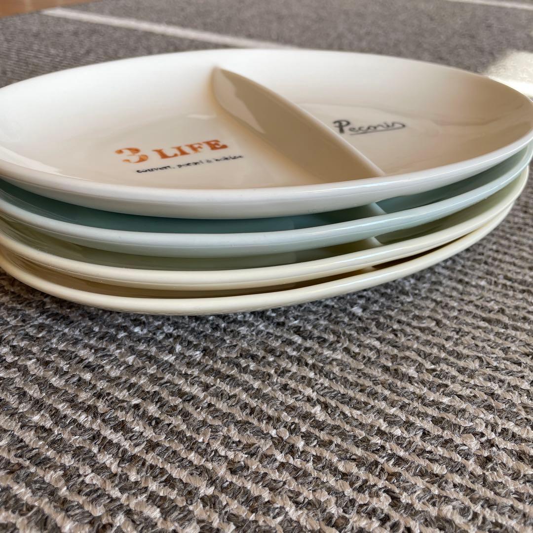 新品未使用　スタジオエム　皿　仕切りプレート　4枚セット