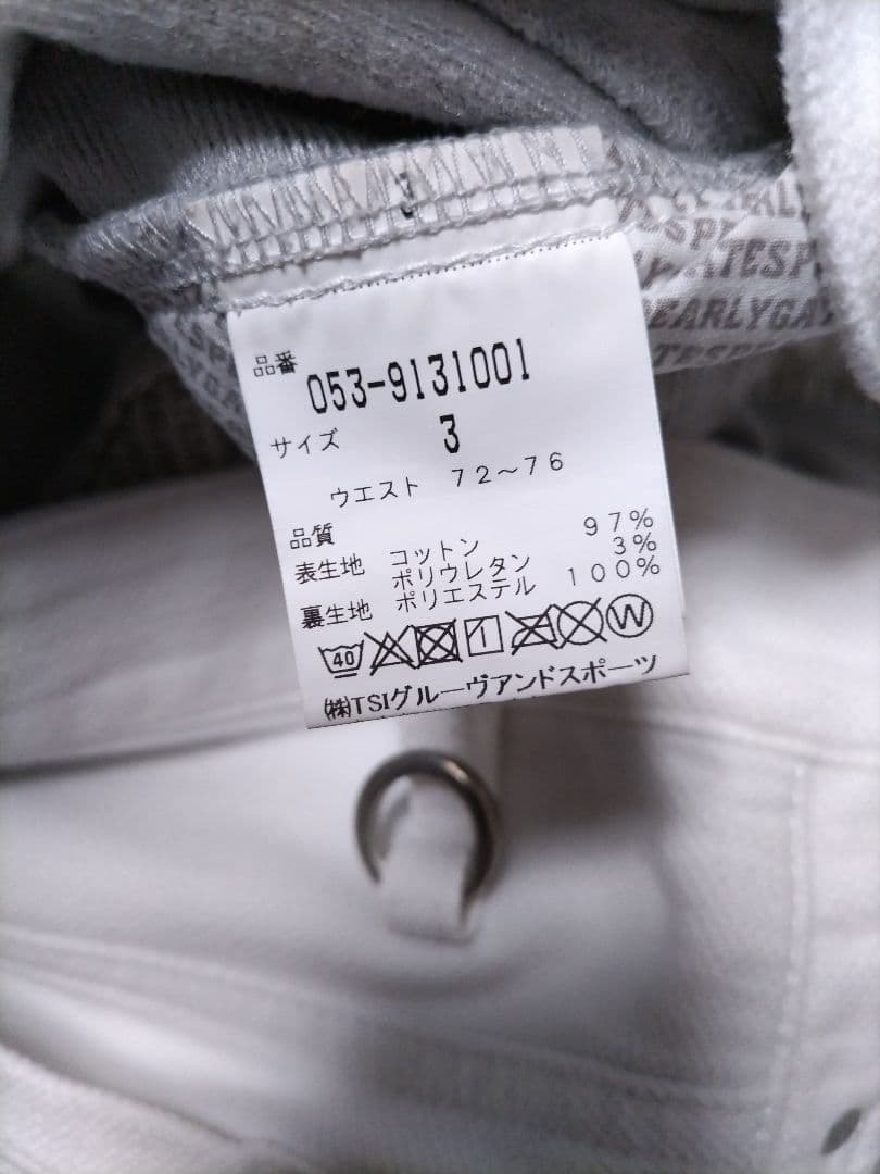 パーリーゲイツ　ストレッチパンツ　蓄熱裏地　秋冬