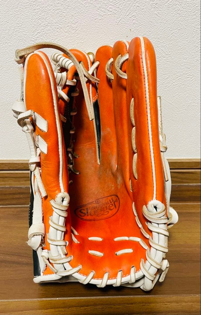 Louisville Slugger 外野用　硬式グローブ オレンジ/黒